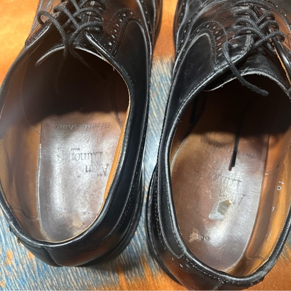 Allen Edmonds Birmingham Black Leather Wingtip Oxfords size 10 - Picture 7 of 11